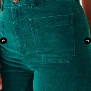 Faherty Stretch Cord Wide Leg Pants in Sea Foam